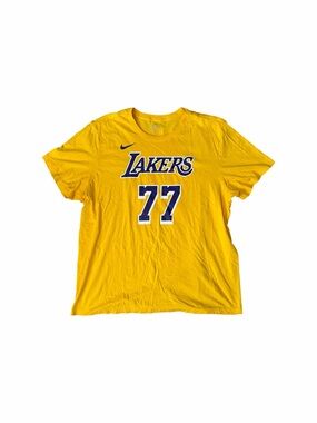 Nike Gold Icon Edition Lakers Luka Doncic Shirt